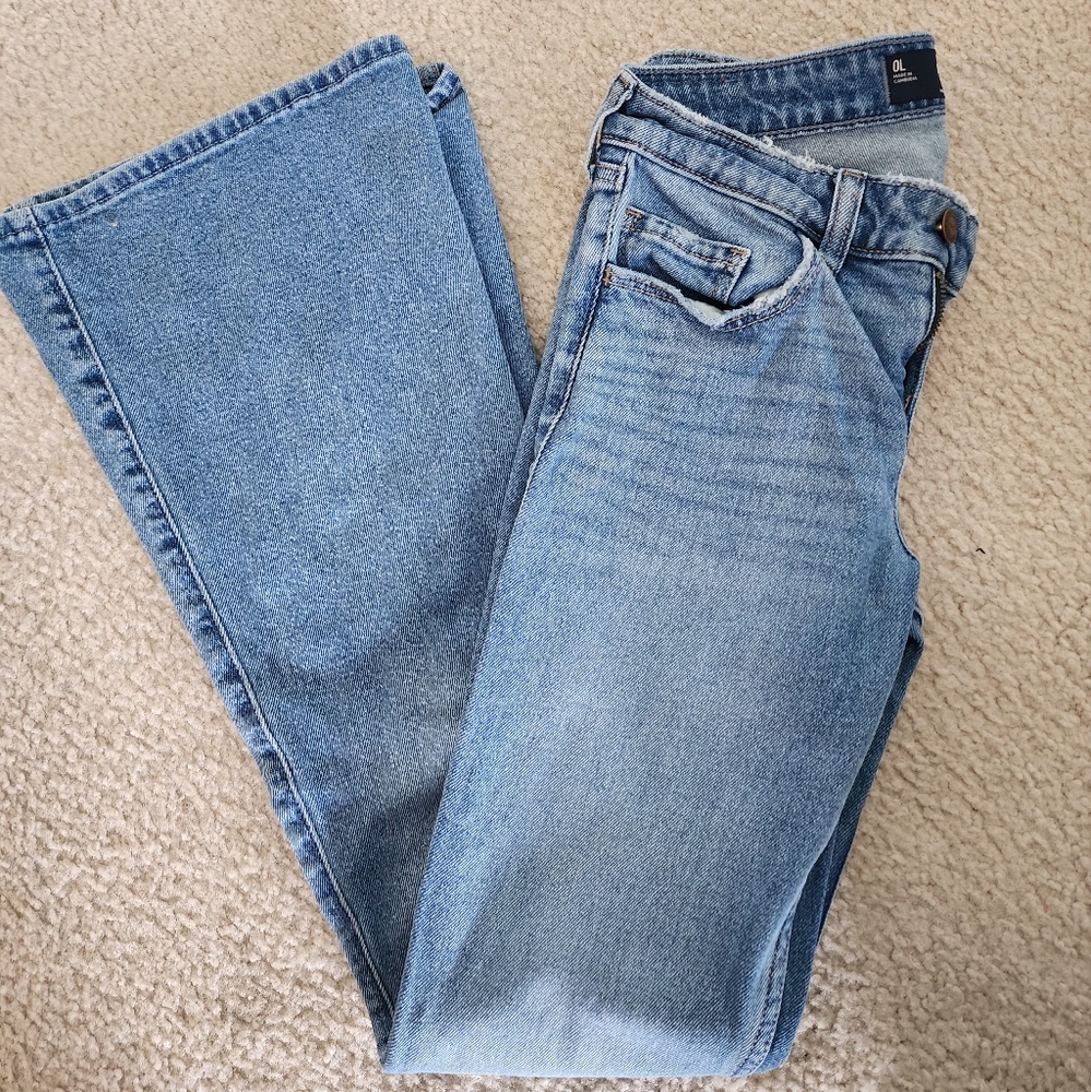 Hollister Light Blue Flare & Wide Leg Jeans
